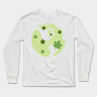 Earth Day Globe Long Sleeve T-Shirt